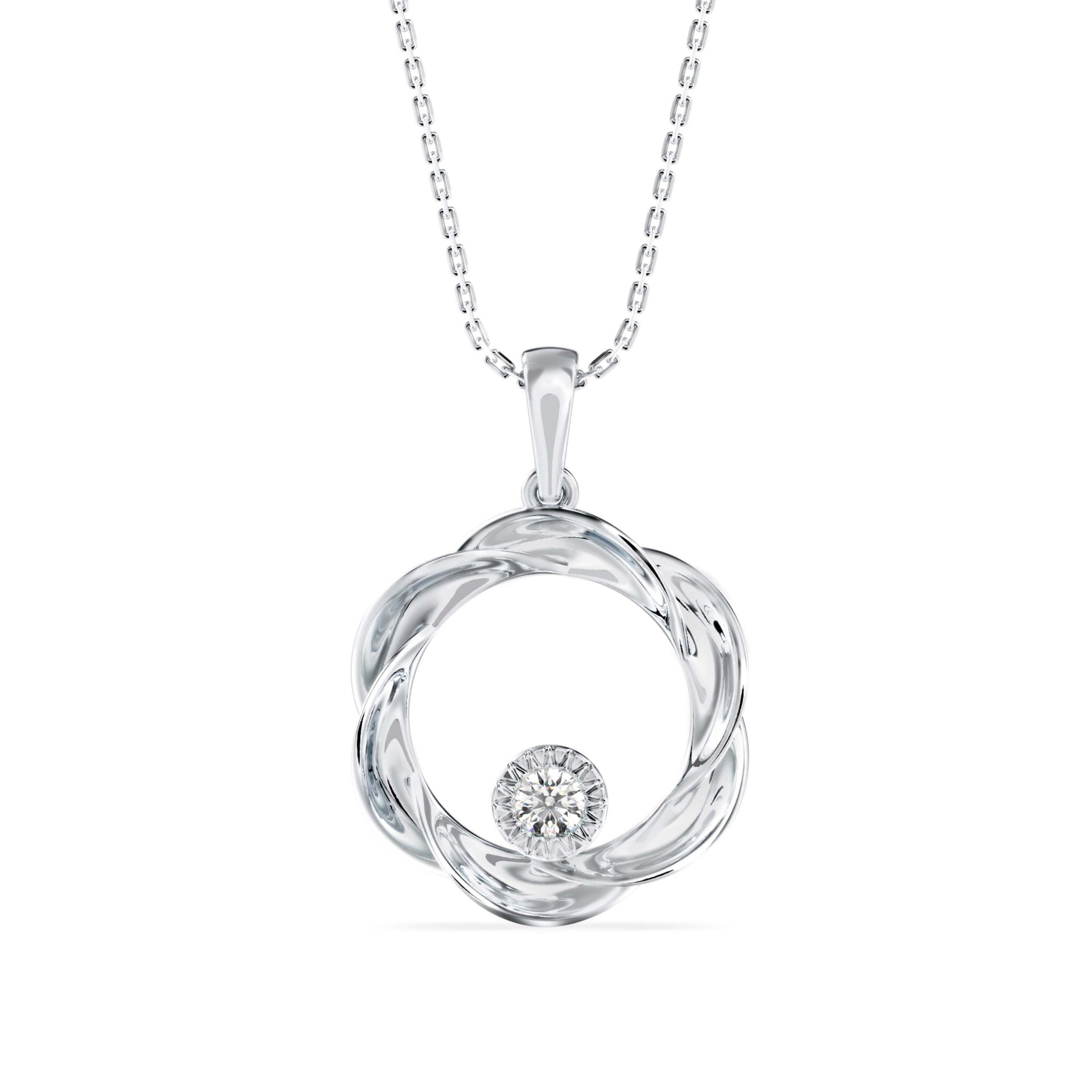 Diamond Pendant Necklace (DOC - P 1206) - Image 5