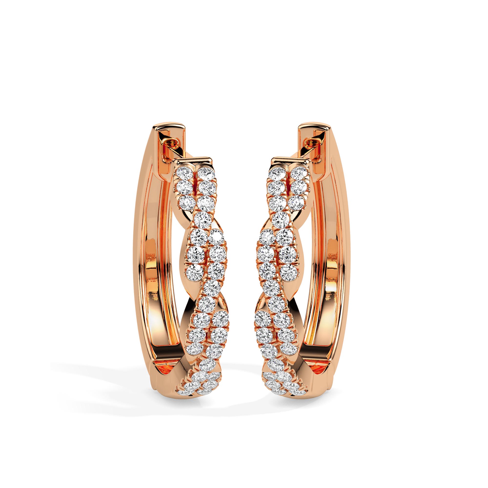 Diamond Earrings (Design Code 17009) - Image 5