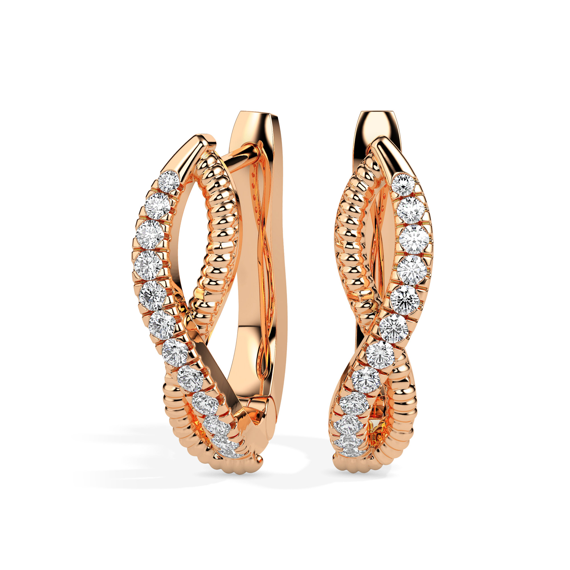 Diamond Earrings (Design Code 17072) - Image 2