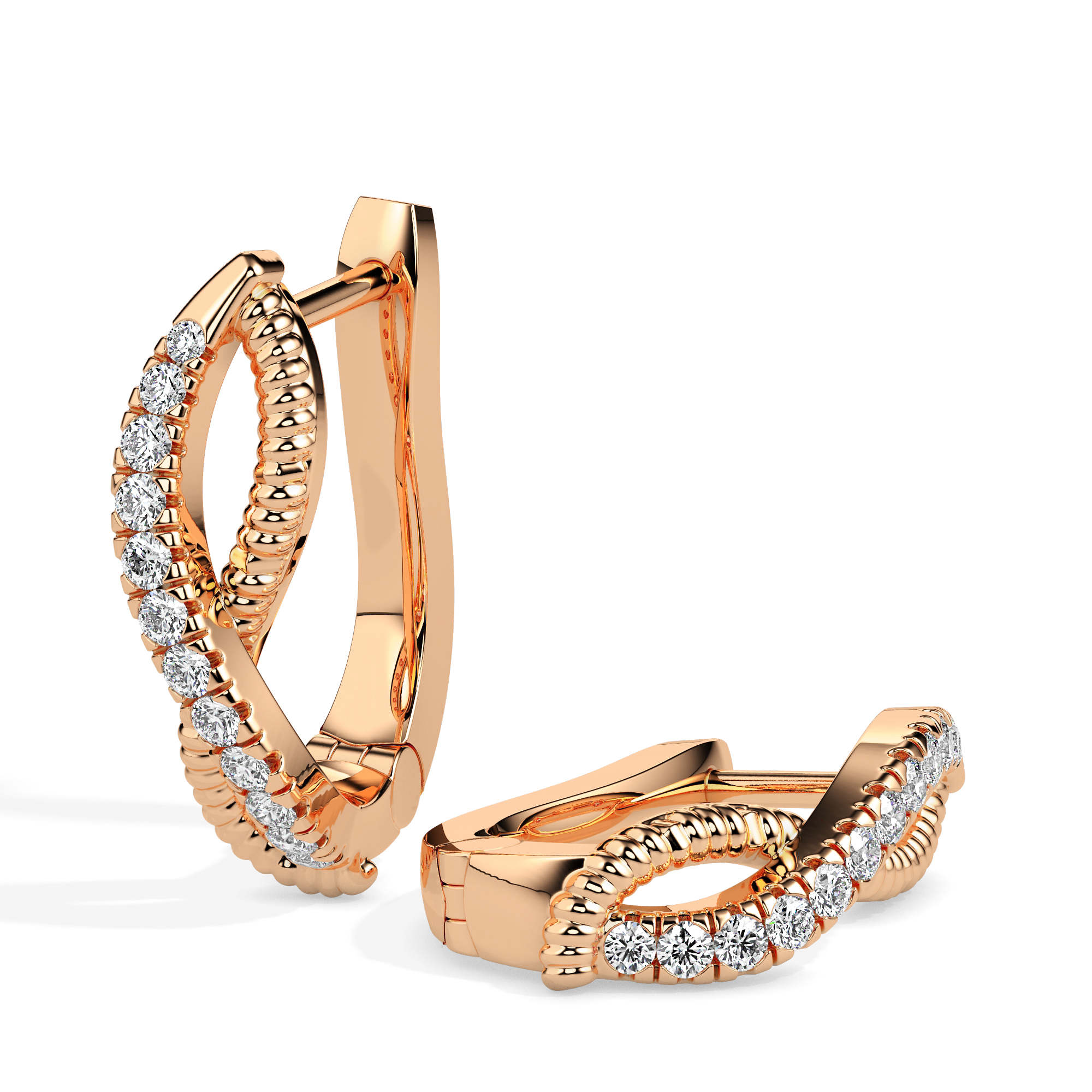 Diamond Earrings (Design Code 17072) - Image 5