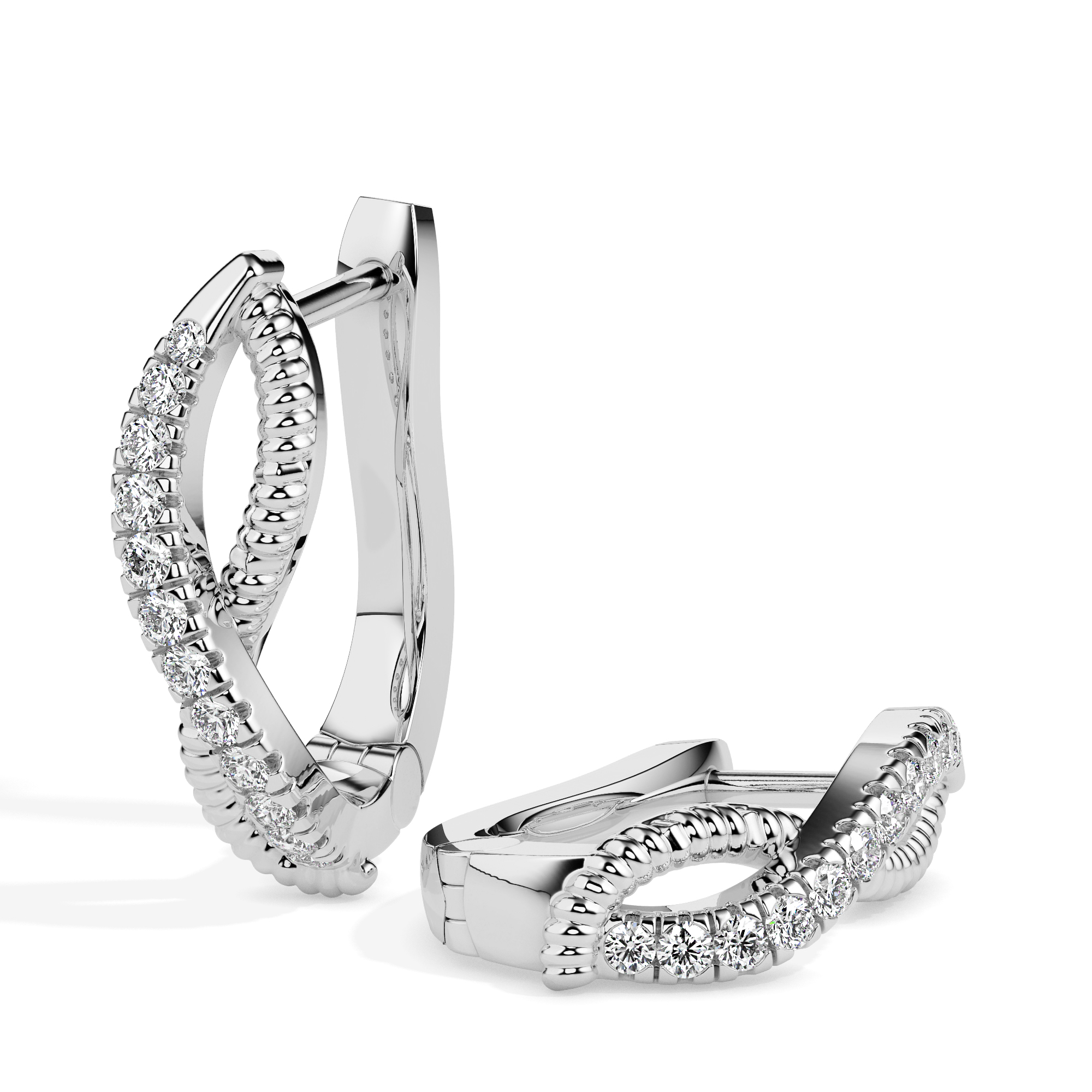 Diamond Earrings (Design Code 17072) - Image 9