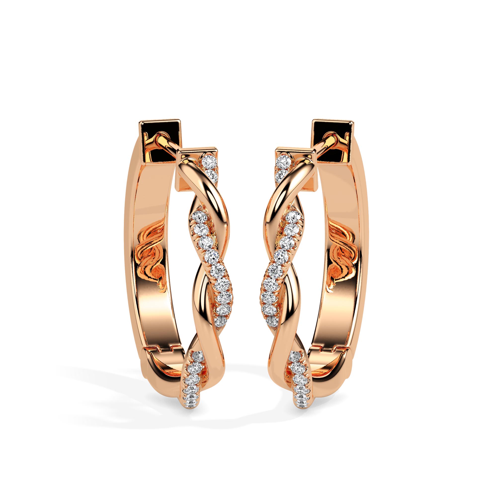 Diamond Earrings (Design Code 17080) - Image 4