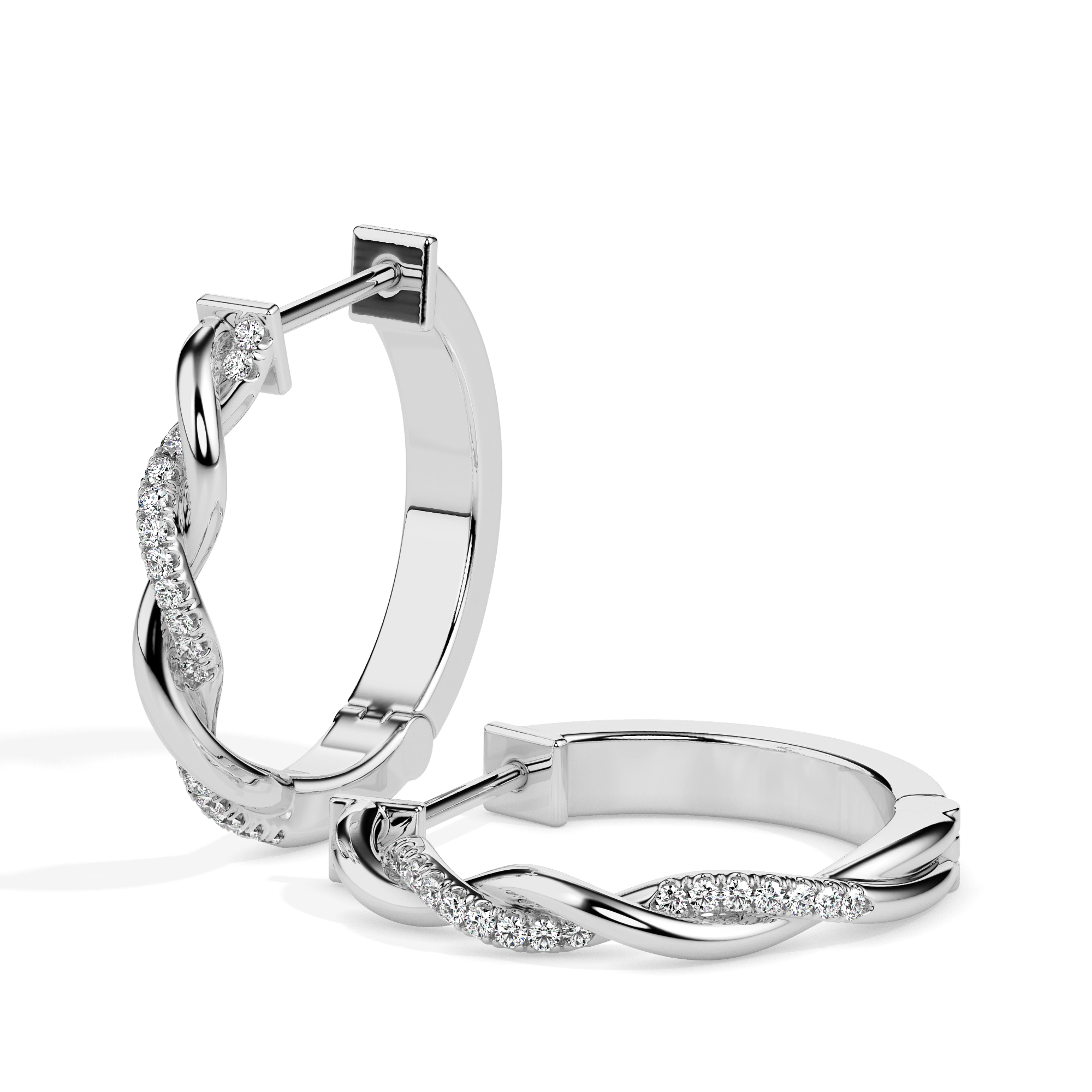 Diamond Earrings (Design Code 17080) - Image 9