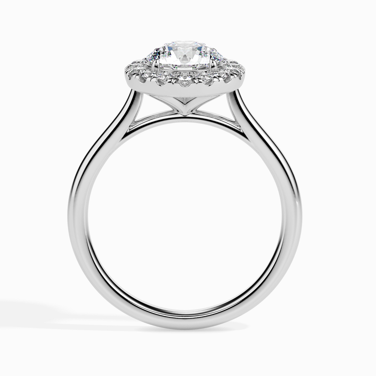 Round Cut Diamond Halo Ring - Image 10